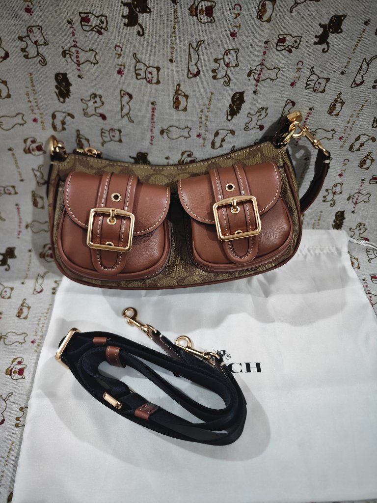Coach Double-Pocket Shoulder Bag
